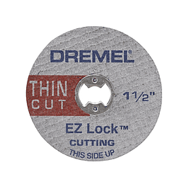 Kit 5 Discos corte fino metal EZ-Lock EZ409 Dremel