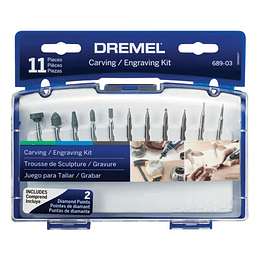 Kit 11 Accesorios 689-01 Grabar y Tallar Dremel