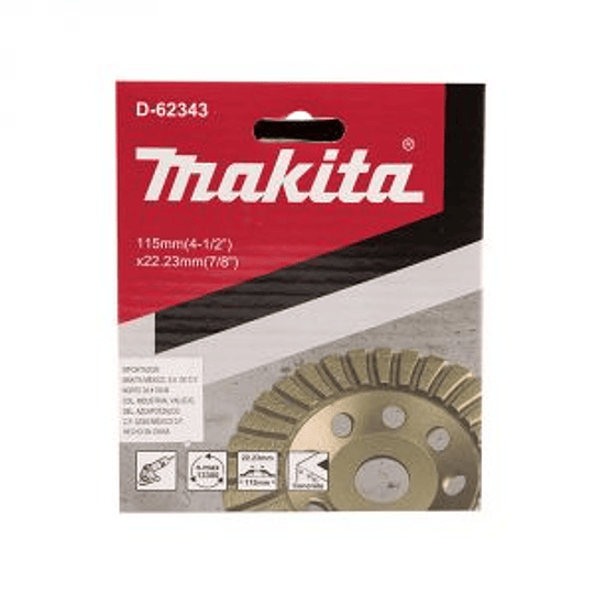 Copa Diamantada Turbo 115mm D-62343 Makita