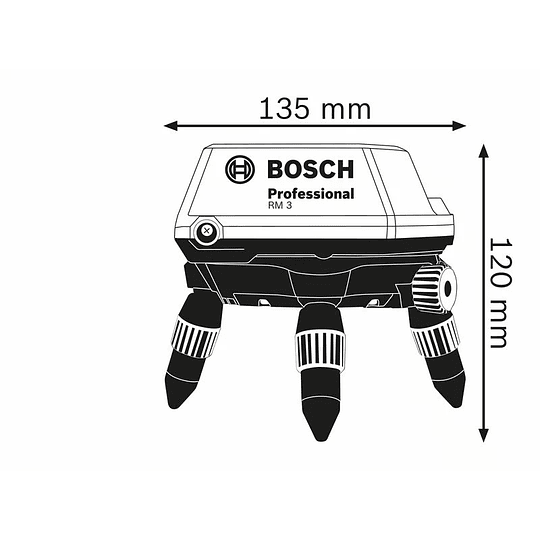 Base Giratoria Motor RM3 + Control 0601092800 Bosch