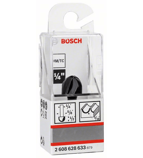 Fresa 1/4 media caña 15.9 mm 633 Bosch 2