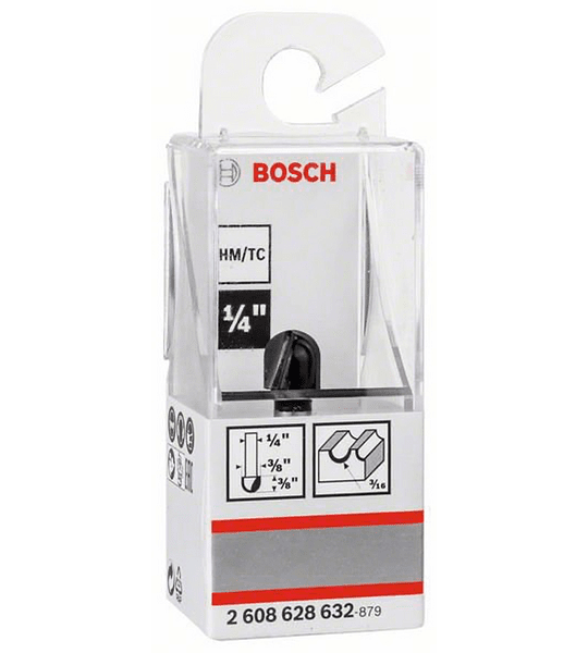 Fresa 1/4 media caña 9.5 mm Bosch 632 3