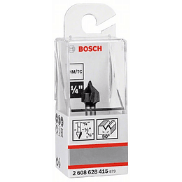 Fresa 1/4" para ranuras en V 12.7 mm Bosch 415