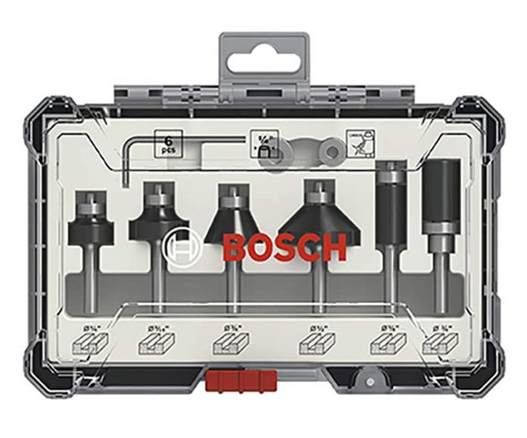 Set 6 Pcs Fresas Bordeadoras 1/4