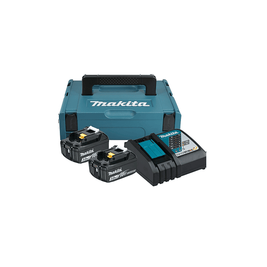 Kit 18v 2 Baterías 3Ah + Cargador + Maleta 197952-5 Makita