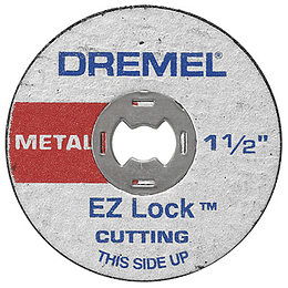 Kit 5 Discos corte metal EZ-Lock EZ456 Dremel