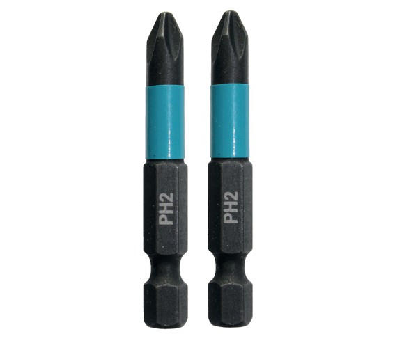 Set 2 Puntas Impact Black PH2 50 mm B-63725 Makita 1