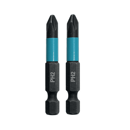 Set 2 Puntas Impact Black PH2 50 mm B-63725 Makita