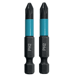 Set 2 Puntas Impact Black PH2 50 mm B-63725 Makita