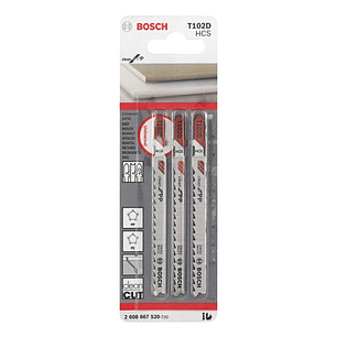 Set 3 Hojas Calar PVC T102D Bosch
