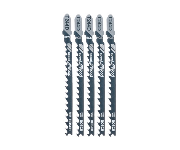 Set 5 Hojas Calar Madera Cortes Curvos T244D Bosch 1