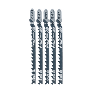 Set 5 Hojas Calar Madera Cortes Curvos T244D Bosch