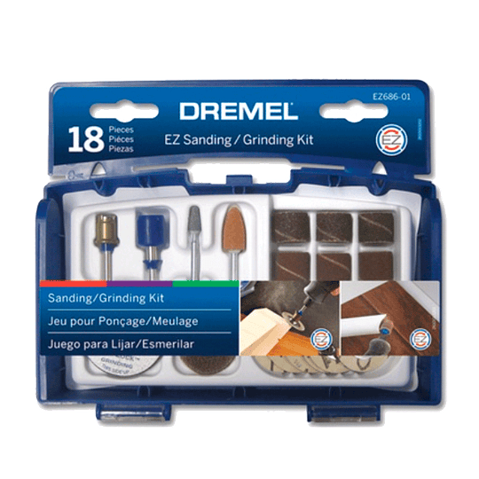 Kit 18 Accesorios EZ686-01 Lijar/Esmerilar Dremel