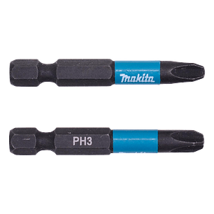Set 2 Puntas Impact Black PH3 50mm B-63731 Makita