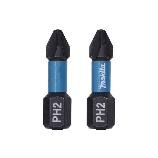 Set 2 Puntas Impact Black PH2 25 mm B-63616 Makita