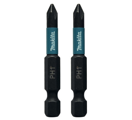Set 2 Puntas Impact Black PH1 50 mm B-63719 Makita 1