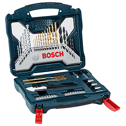 Set Puntas y Brocas + Cartonero 50 Pcs Azul X-Line Bosch