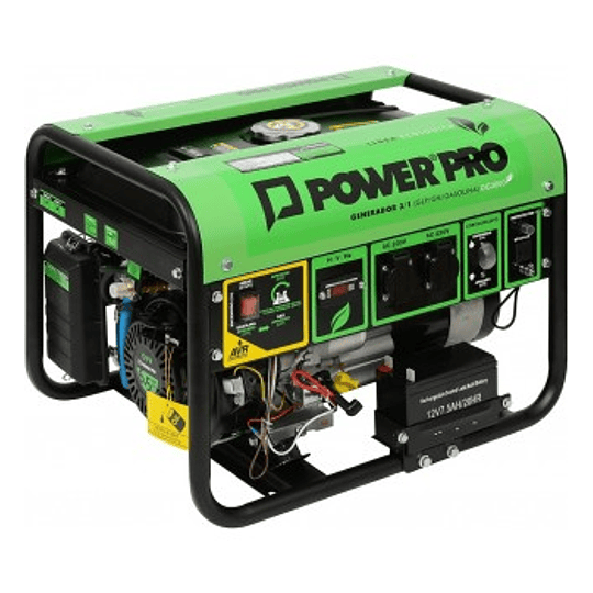 Generador 2.8kva 3 en 1 GPL/GN/Gasolina DG3000 Power Pro