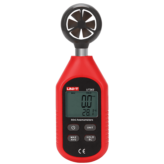 Anemómetro Digital medidor de velocidad temperatura del viento UT363 Uni-T