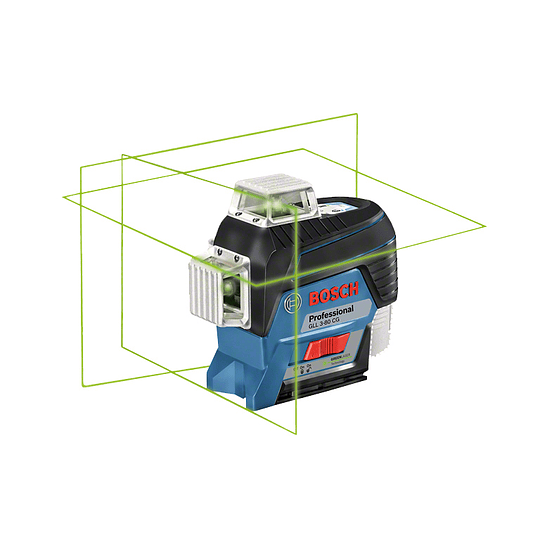 Nivel láser de líneas Verdes GLL 3-80 CG + Receptor laser Professional Bosch