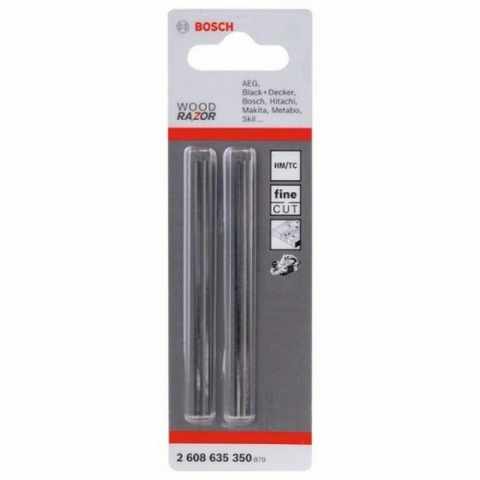 Juego 2 cuchillos cepillo 82 mm reversibles 2608635350 Bosch 1
