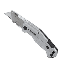 Cuchillo Plegable de Cambio Rápido con Pelacables W011034 Workpro