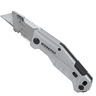Cuchillo Plegable de Cambio Rápido con Pelacables W011034 Workpro