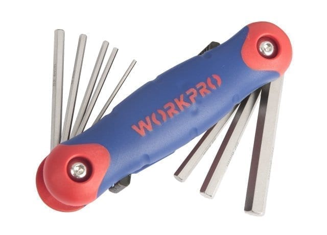 Juego de Llaves Hexagonales Plegables 8 pcs W022002 Workpro 1
