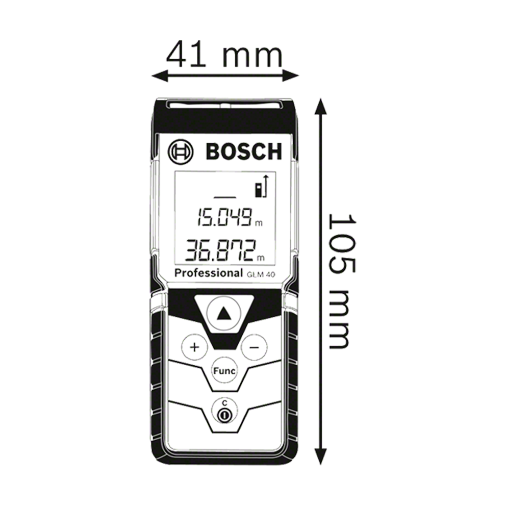 Medidor Láser Bosch GLM 40 Professional 3