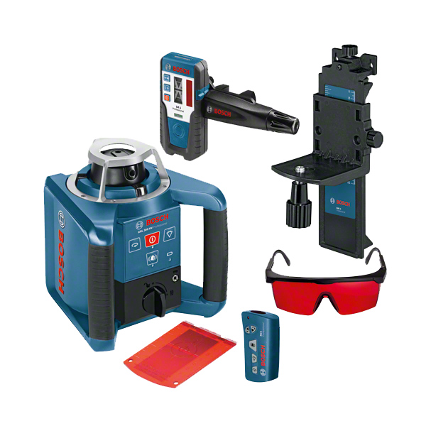 Nivel rotativo Profesional + Receptor + Soporte GRL300HV Bosch 1