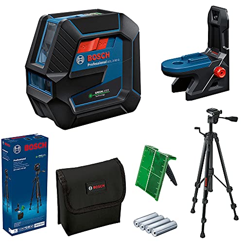 Nivel Laser Combinado Líneas y Puntos Verdes GCL 2-50 G + RM10 + Trípode Bosch  1