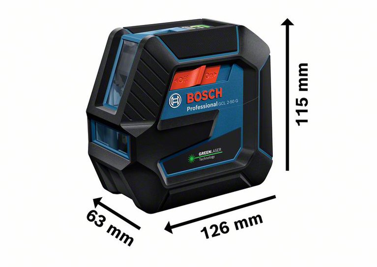 Nivel Laser Combinado Líneas y Puntos Verdes GCL 2-50 G + RM10 + Trípode Bosch  4