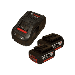 Kit 2 Baterías GBA 18V 4.0Ah +Cargador GAL 1880 CV Professional Bosch
