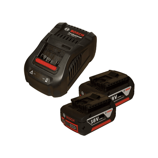 Kit 2 Baterías GBA 18V 4.0Ah + Cargador GAL 1880 CV Professional Bosch