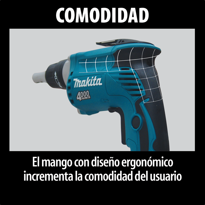 Atornillador 2.500RPM Con Luz Led 570W FS2200 Makita 2
