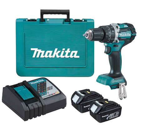 Taladro Percutor Inalámbrico 18v DHP458RFE Makita 2