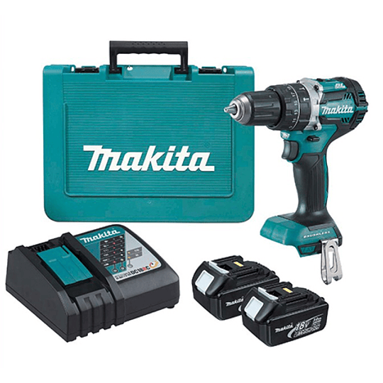 Taladro Percutor Inalámbrico 18v DHP458RFE Makita