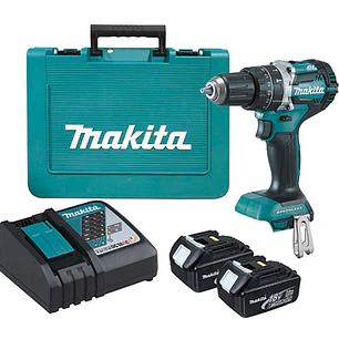 Taladro Percutor Inalámbrico 13MM 18v DHP458RFE Makita