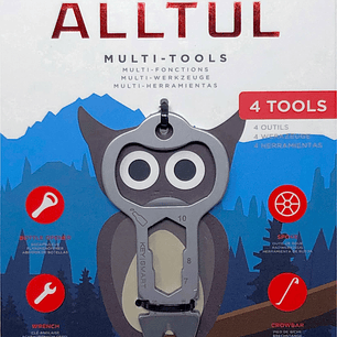 Llavero Multiherramienta Búho KS824-SS-OWL Alltul