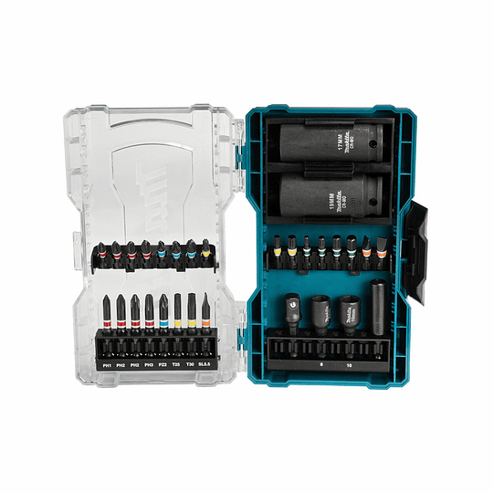 Set de puntas y vasos 30 pc  E-07060 Makita