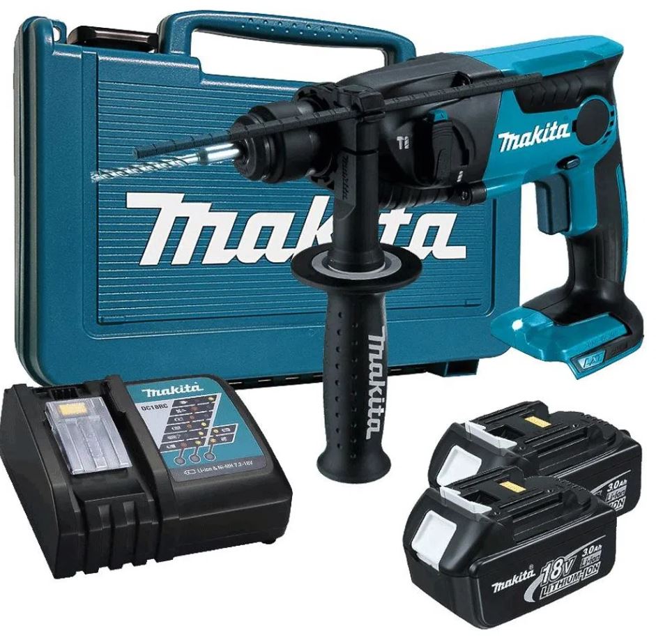 Roto martillo SDS-Plus 16mm Inalámbrico 18V DHR165RFE Makita 1