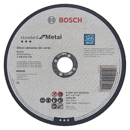 Pack 25 Discos de Corte Standard Inox 180 mm [2608619739] Bosch
