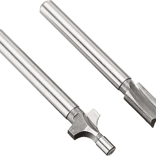 Kit 2 fresas Recta y redonda  1/4 Y 1/8  TR670 Dremel
