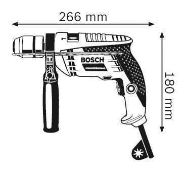 Taladro Percutor Bosch GSB 16 RE 650W 220V Bosch 6