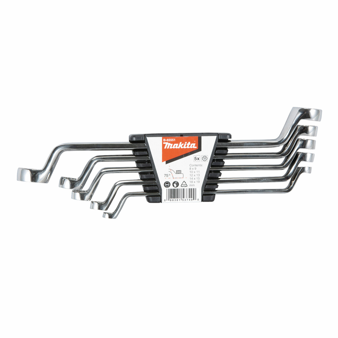 Juego 5pcs Llaves corona B-65551 Makita 1