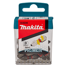 Juego de 15pcs puntas de impacto ph2 E-03246 Makita