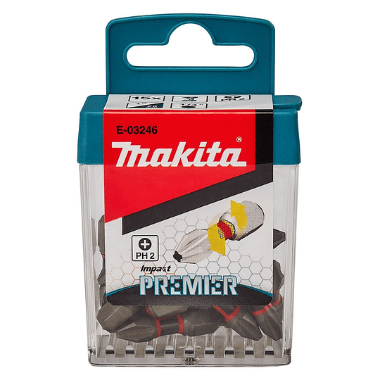 Juego de 15pcs puntas de impacto ph2 E-03246 Makita