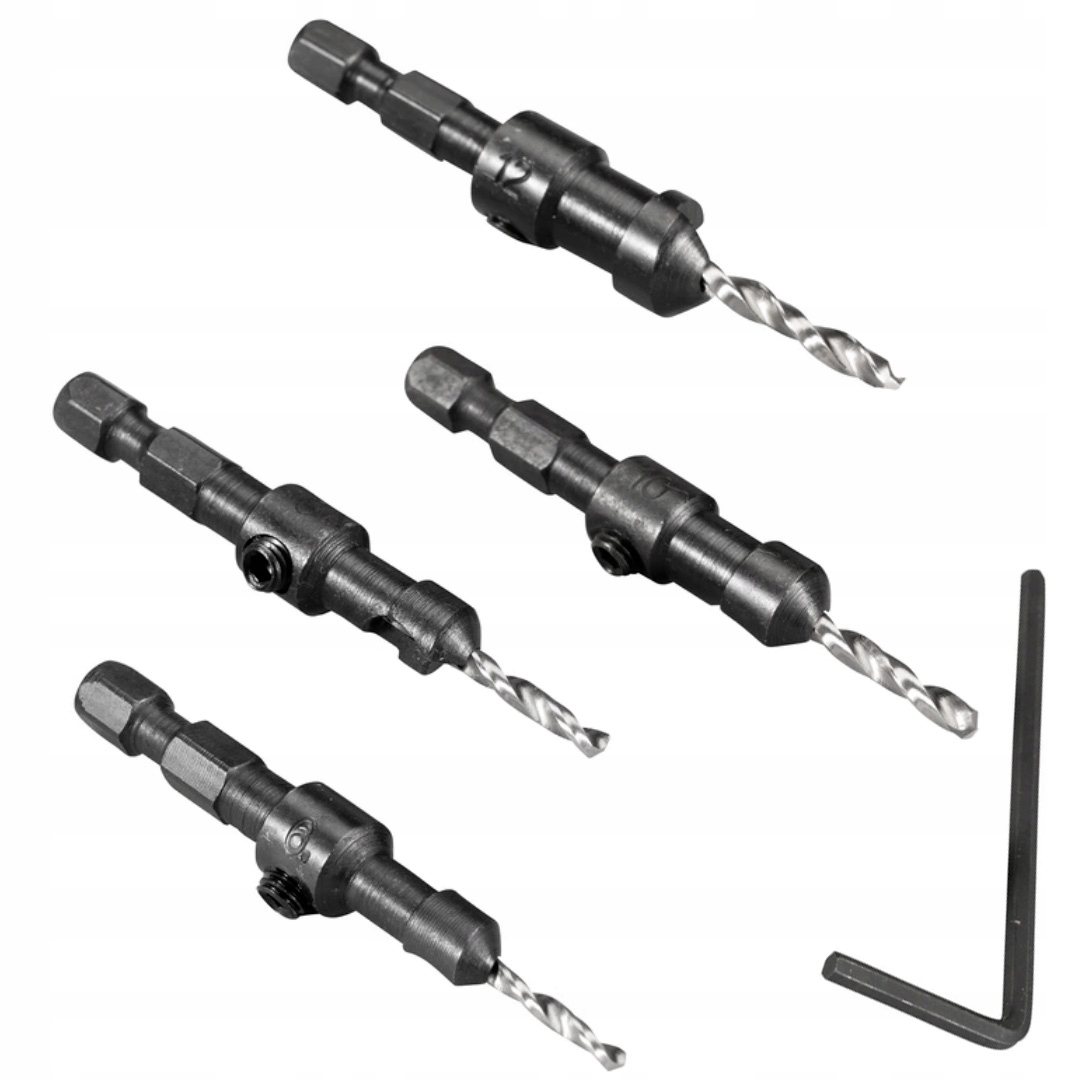 Set 4 pcs brocas avellanadoras 6-12mm D-73455 Makita 1