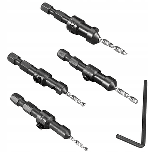 Set 4 pcs brocas avellanadoras 6-12mm D-73455 Makita