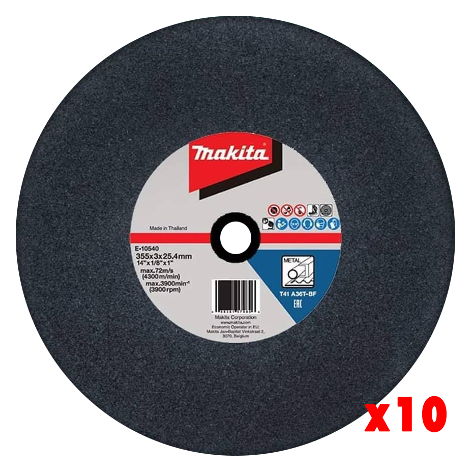 Set 10 pcs Discos de corte abrasivo 14